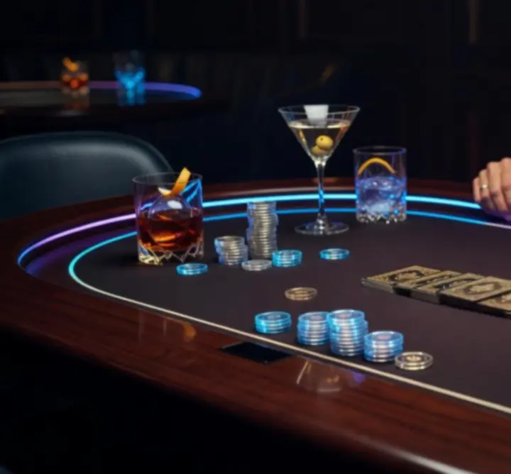 Profesjonalne stoły pokerowe na prywatnym evencie w Polsce