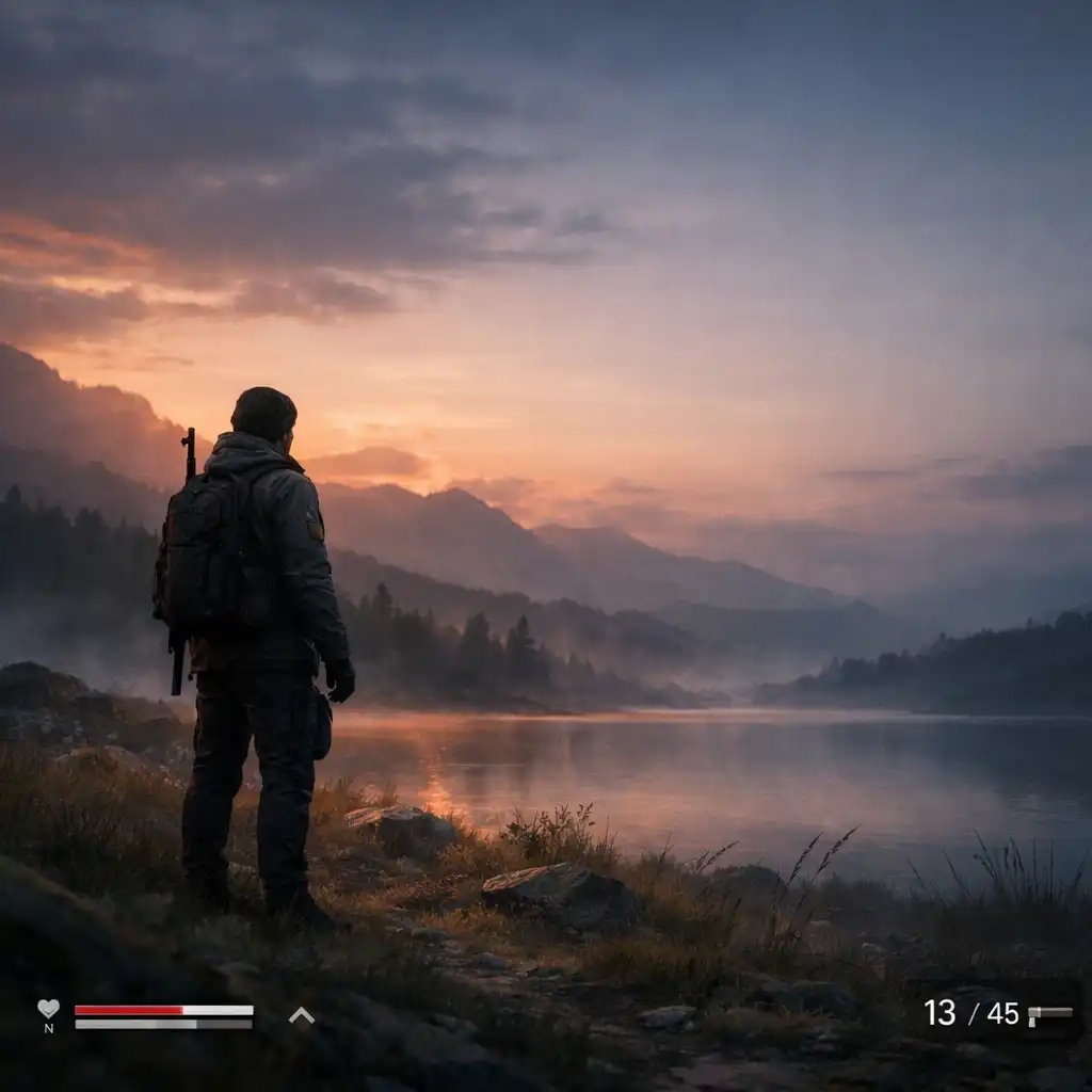 Cinematiczna scena z gry RPG